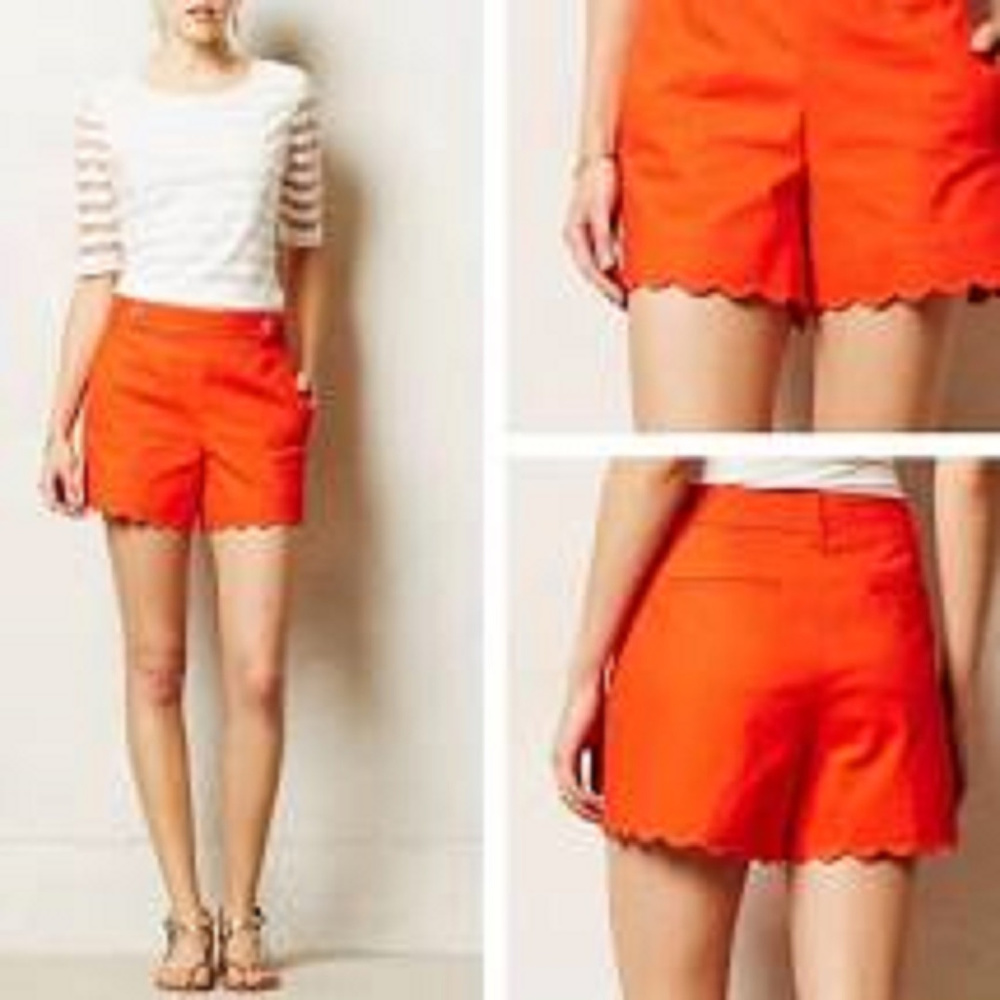 Cartonnier Anthropologie Sailor Scallop Hem Shorts